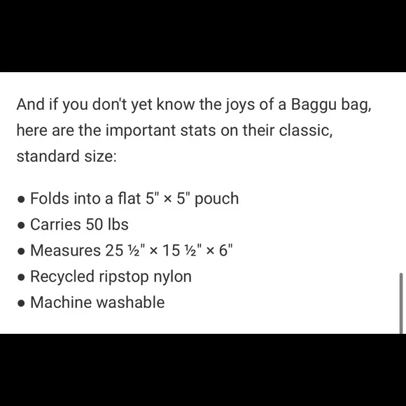 Baggu x Simone Johnson Cat Reusable Bag - Picture 4 of 4